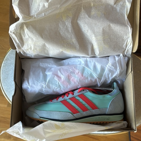 NIB Adidas SL 72 aqua & red sz 6.5 - runs large - Picture 11 of 13
